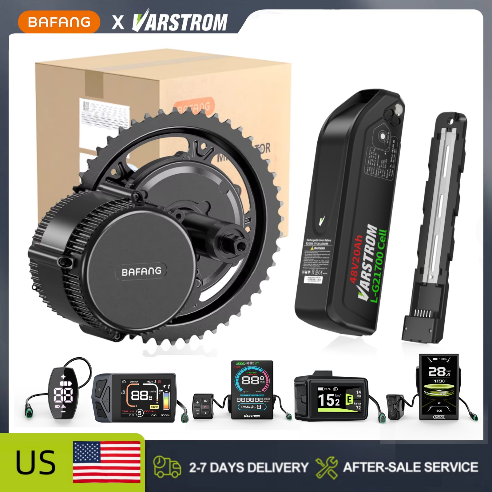 Bafang Bbshd 1000W Conversion Kit - [В наличии в США] Комплект для